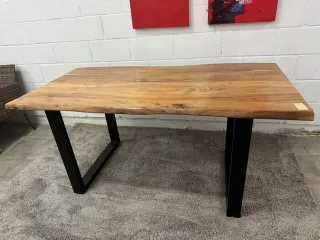 Mesa comedor acacia maciza 180x90