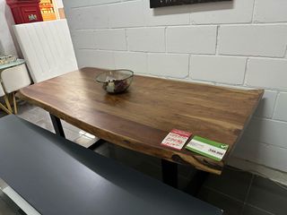 Mesa comedor acacia maciza 180x90