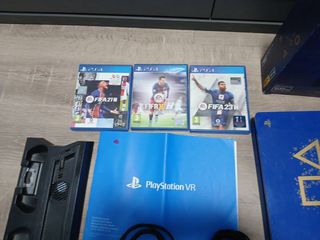 PS4  Azul  + Accesorios. Versión 12.50