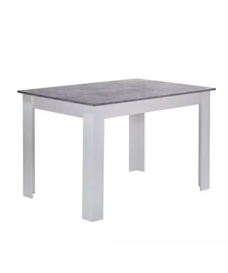 Mesa Comedor Gris y Blanca, nueva 120x80x75