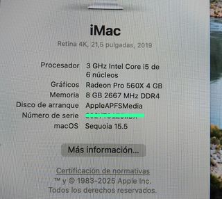 iMac Retina 4K 2019 Apple