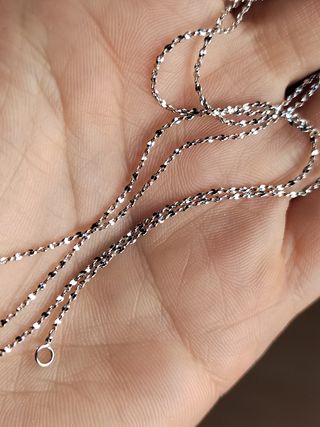 Cadena plata estrellas 