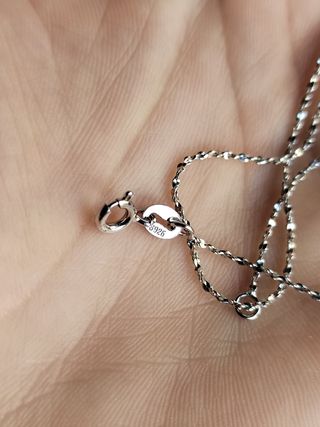 Cadena plata estrellas 