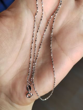 Cadena plata estrellas 
