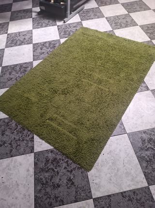 Alfombra verde oliva - poliéster