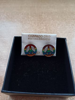 Pendientes hippies multicolor