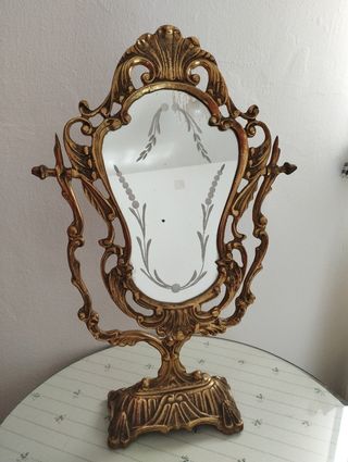 Espejo bronce antiguo