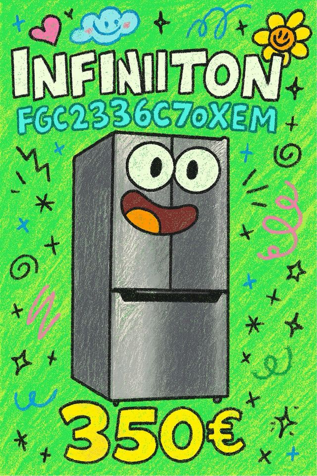Frigorífico Infiniton AA no frost inox
