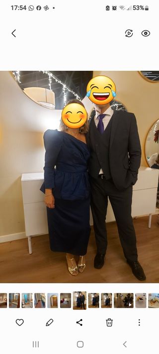 Vestido azul elegante