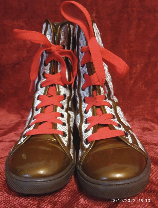 Botines Armani - Marrón y Blanco