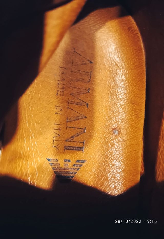 Botines Armani - Marrón y Blanco