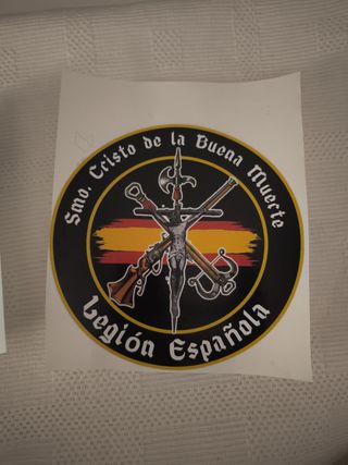 Pegatina Legión Española: Cristo