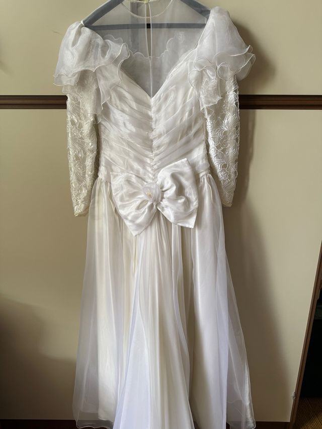 Vestito sposa vintage bianco