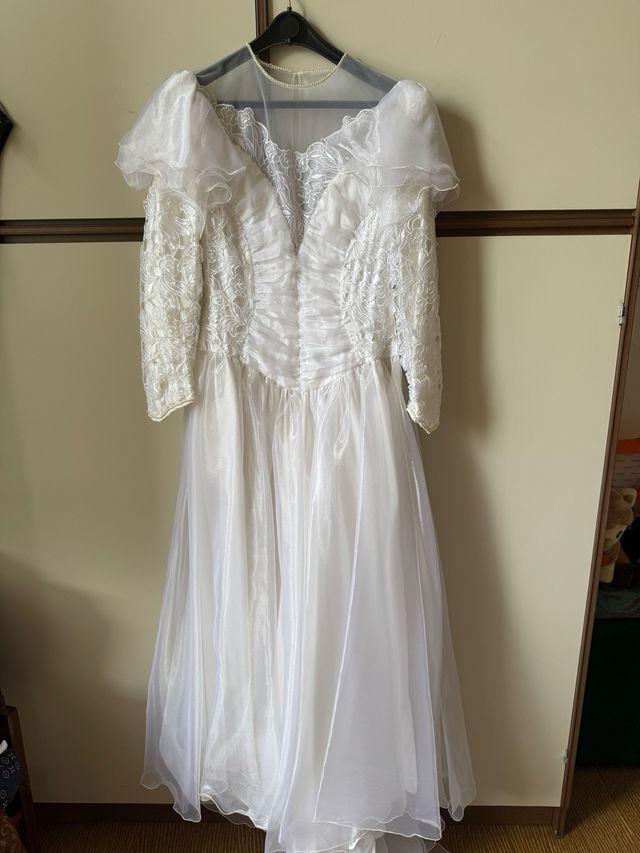 Vestito sposa vintage bianco