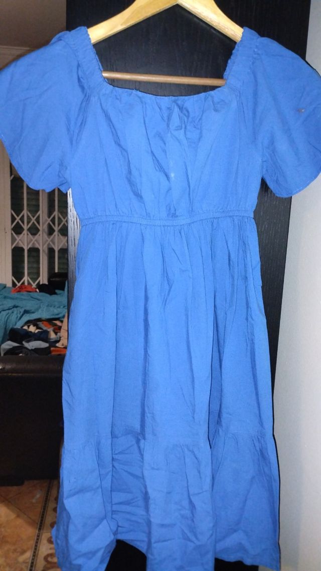 Vestido azul menina (10-12 anos)