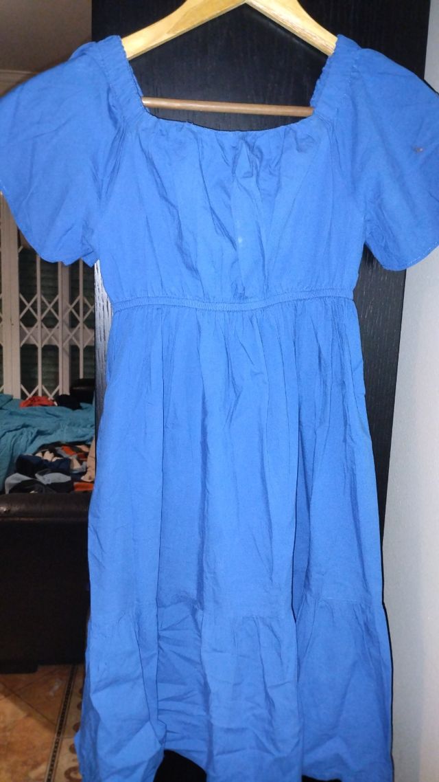 Vestido azul menina (10-12 anos)
