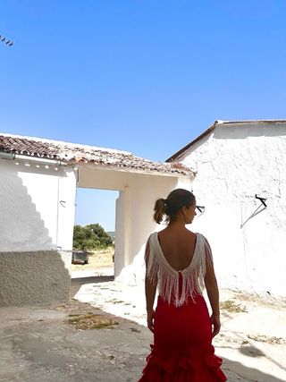 Vestido Flamenca Rojo Talla S