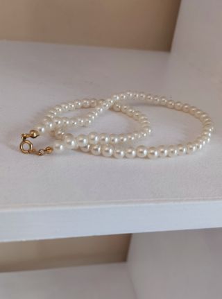 Gargantilla perlas blancas