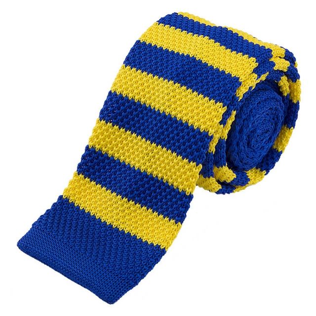 Corbatas tejidas a rayas - 4 pzas