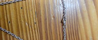2 Collares Plateado bisutería Hombre