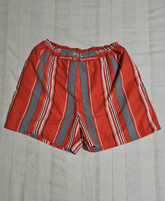 Bañador rayas rojas - Corto