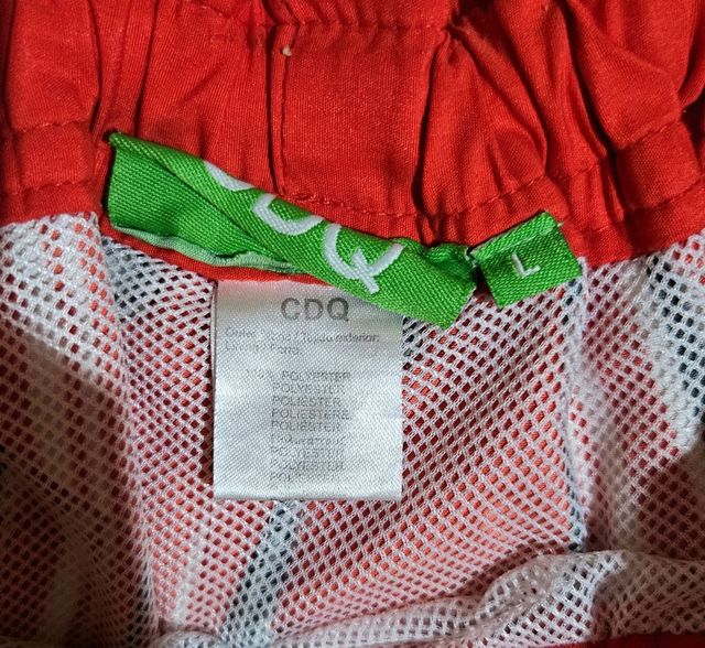 Bañador rayas rojas - Corto