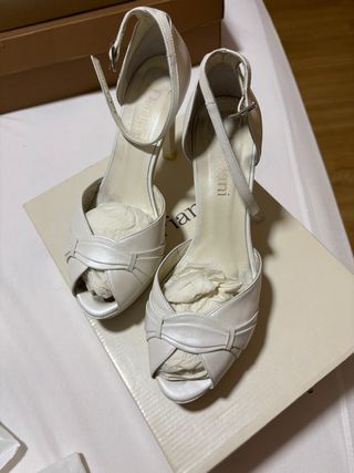 Sandalias de piel Doriani Blancas - Novia