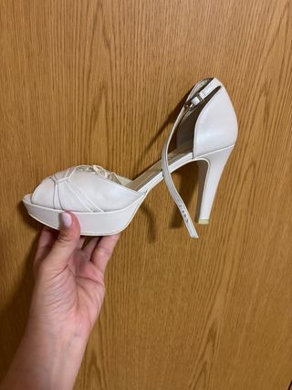 Sandalias de piel Doriani Blancas - Novia