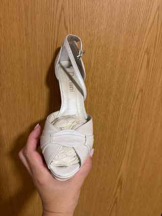Sandalias de piel Doriani Blancas - Novia