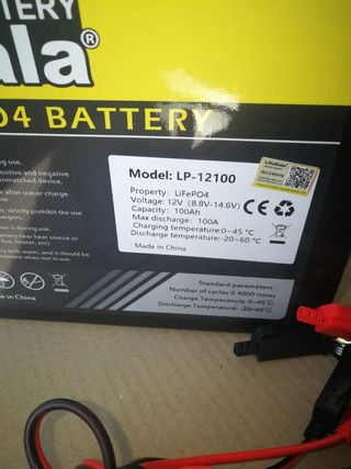 Baterías litio LifepO4 12v