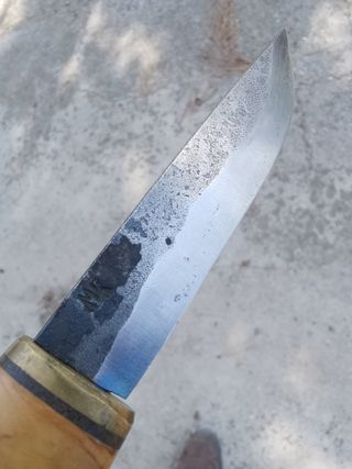 Cuchillo antiguo de hoja fija