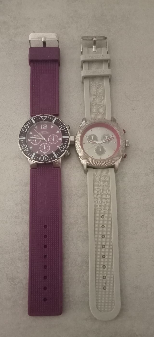 2 relojes Calgary: ¡funcionales!