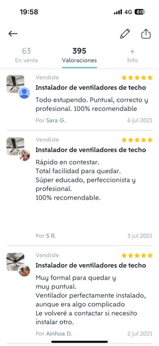 Instalador de ventiladores de techo