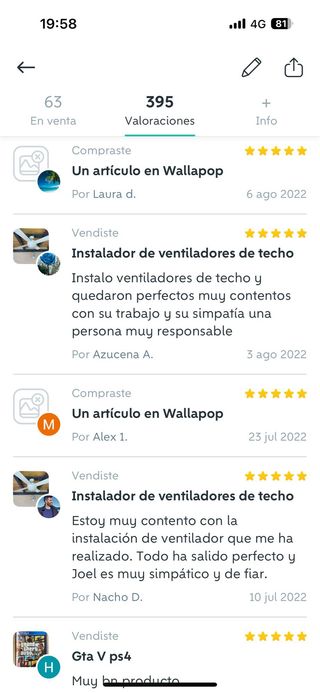 Instalador de ventiladores de techo