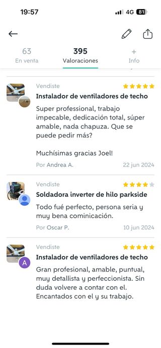 Instalador de ventiladores de techo