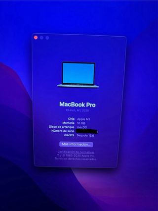MacBook Pro M1 16GB RAM - Gris Espacial