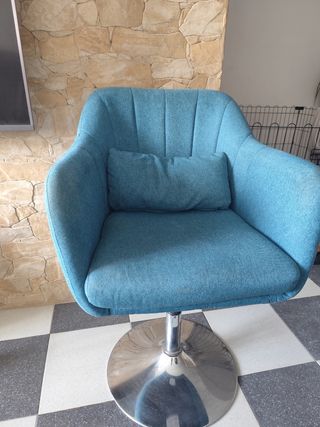 Silla giratoria teal - Peluquería