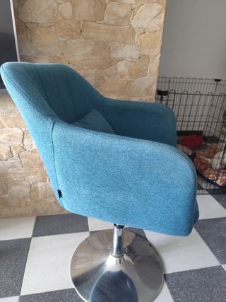 Silla giratoria teal - Peluquería