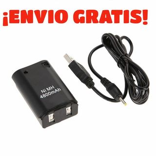 Pila Mando Xbox 360 Recargable con Cable