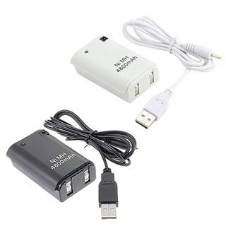 Pila Mando Xbox 360 Recargable con Cable