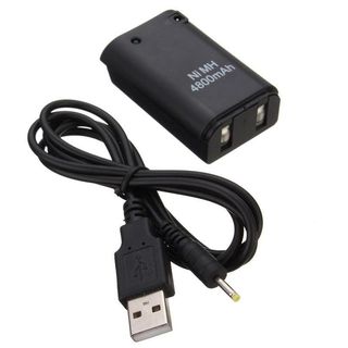 Pila Mando Xbox 360 Recargable con Cable
