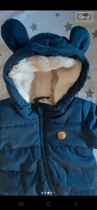 Buzo bebé azul marino, con borreguito interior