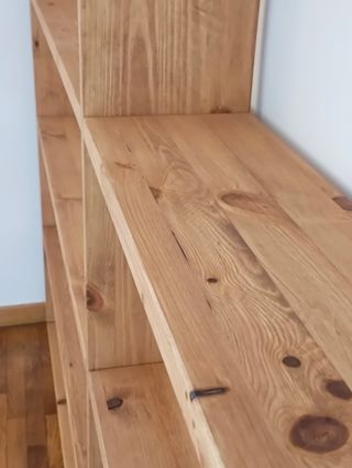 Librería estantería madera maciza pino - Artesanal