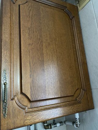 Muebles cocina madera + Fregadero + Fogones