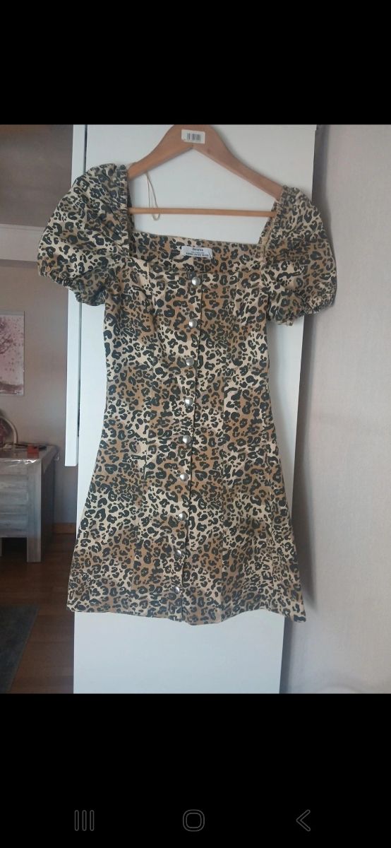 Vestido vaquero  Leopardo - Talla xs