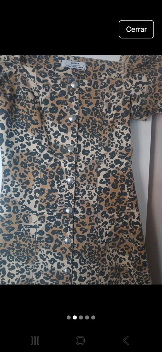 Vestido vaquero  Leopardo - Talla xs