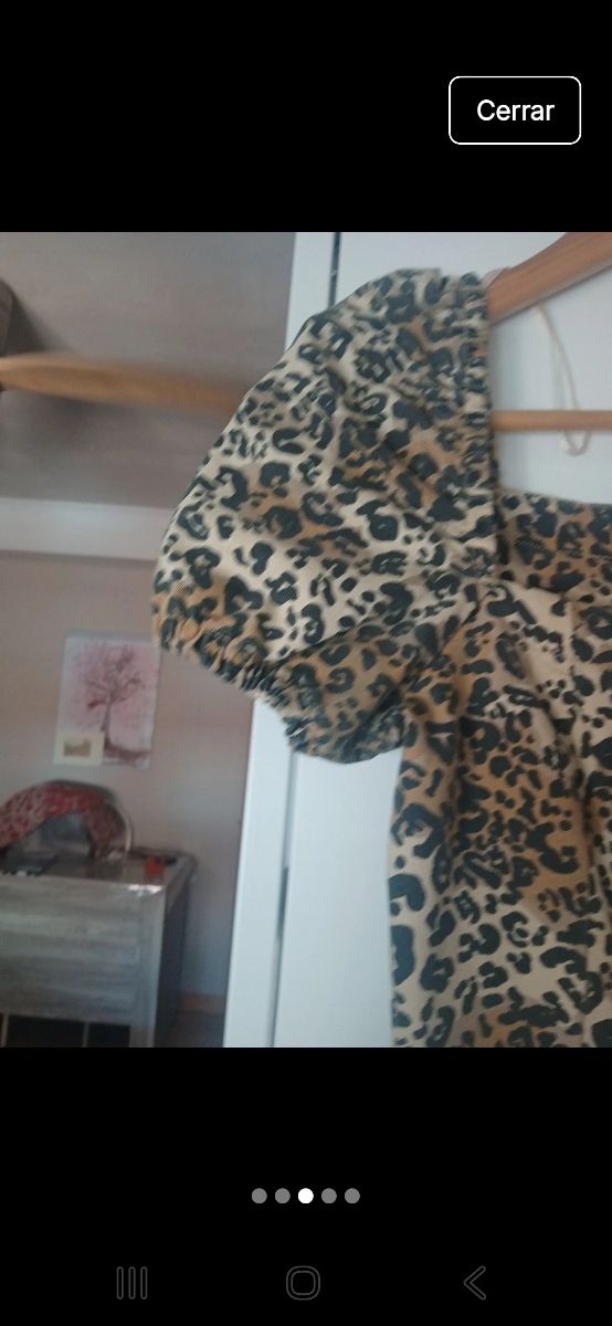 Vestido vaquero  Leopardo - Talla xs