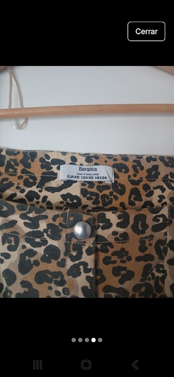 Vestido vaquero  Leopardo - Talla xs