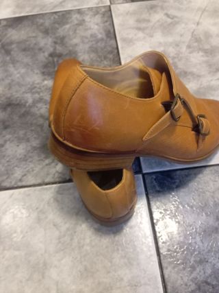 Zapatos Piel Marrón - Hebilla