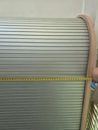 Armario oficina gris metal-madera